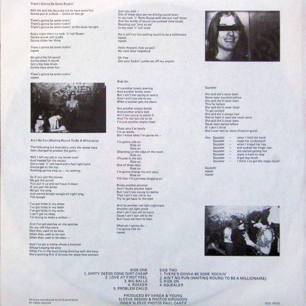 AC/DC : Dirty Deeds Done Dirt Cheap (LP, Album, RE, RCA)