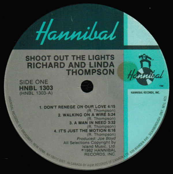Richard & Linda Thompson : Shoot Out The Lights (LP, Album, Cin)