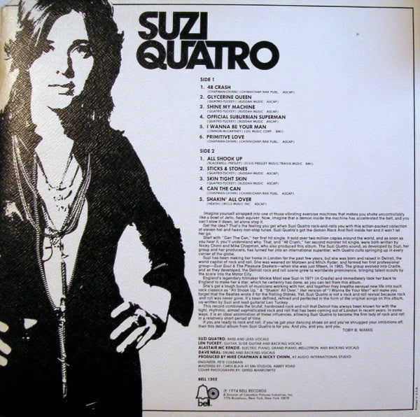 Suzi Quatro : Suzi Quatro (LP, Album, Bes)