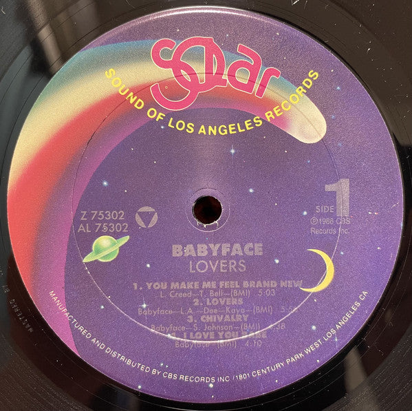 Babyface : Lovers (LP, Album)