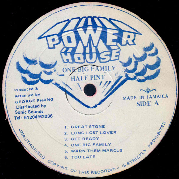 Half Pint (3) : One Big Family (LP, Album, Blu)