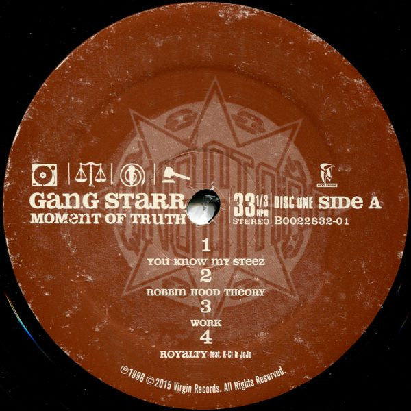 Gang Starr : Moment Of Truth (3xLP, Album, RE)