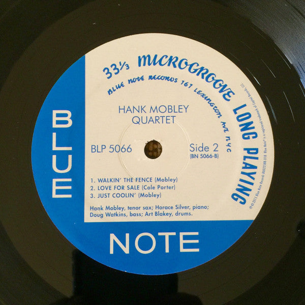Hank Mobley Quartet : Hank Mobley Quartet (10", Album, Mono, RE)