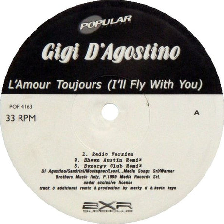 Gigi D'Agostino / Darude : L'Amour Toujours (I'll Fly With You) / Sandstorm (12", Maxi, Mono)