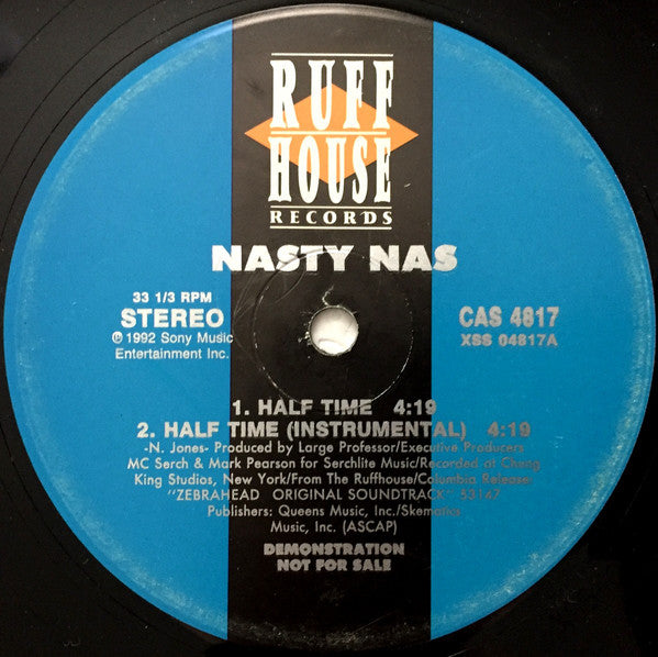 Nas : Half Time (12", Promo)