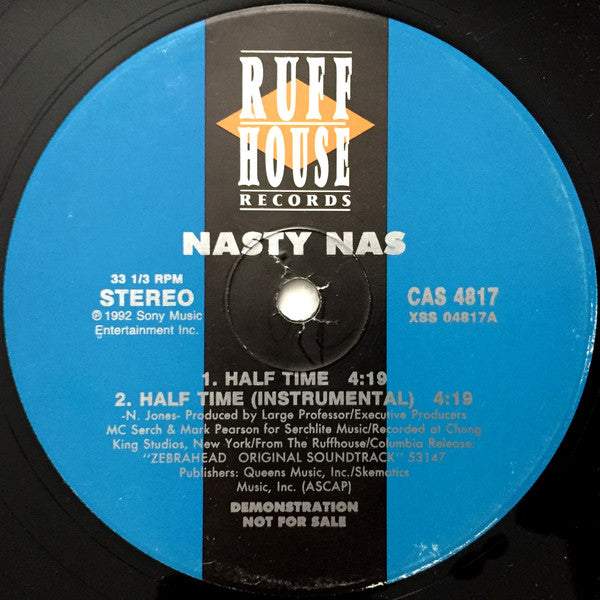 Nas : Half Time (12", Promo)