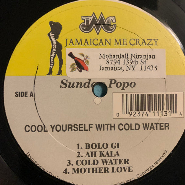Sundar Popo : Cool Yourself With Cold Water (LP)