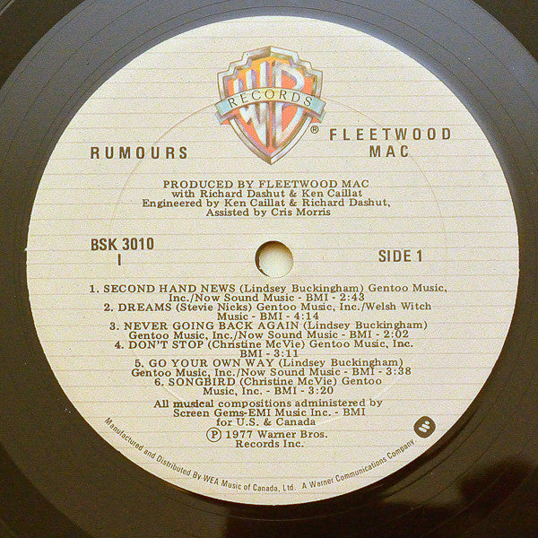 Fleetwood Mac : Rumours (LP, Album, RE)