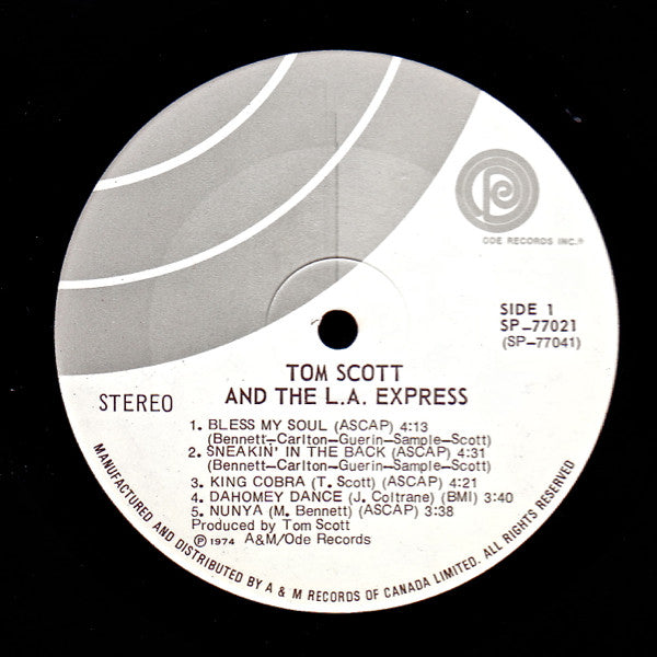 Tom Scott And The L.A. Express : Tom Scott And The L.A. Express (LP, Album)