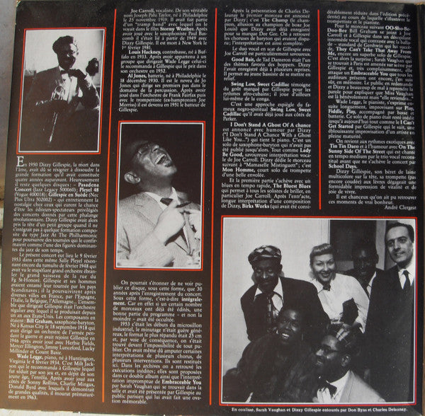 Dizzy Gillespie Sextet : The Complete Pleyel Concert (2xLP, Album, Gat)