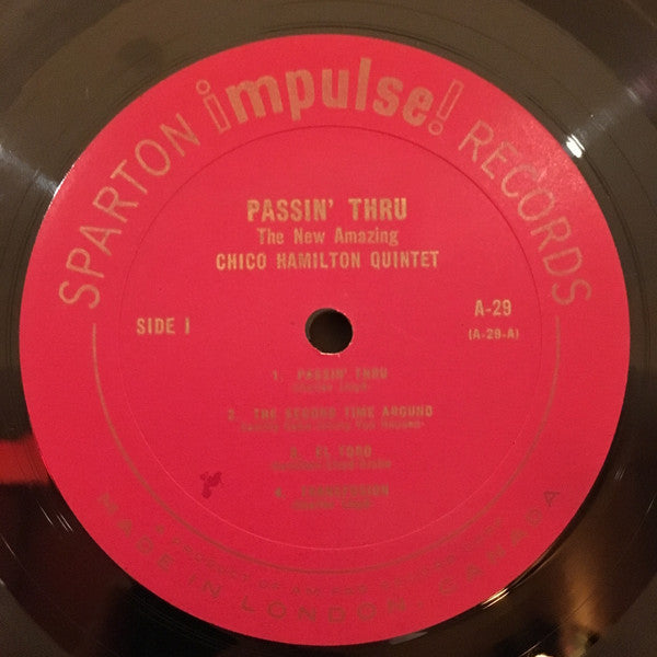 The Chico Hamilton Quintet : Passin' Thru (LP, Mono)