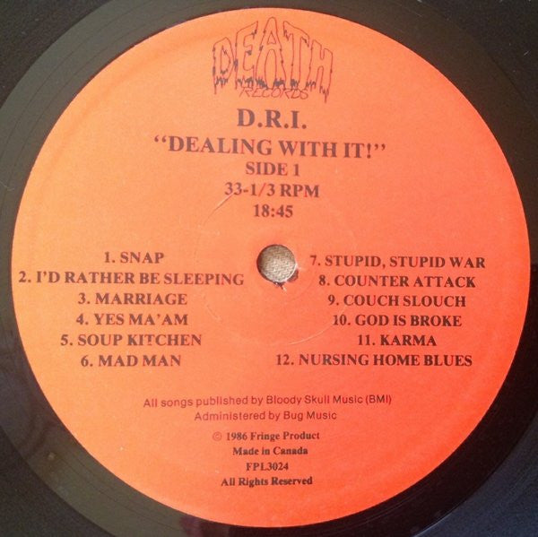 Dirty Rotten Imbeciles : Dealing With It! (LP, Album)