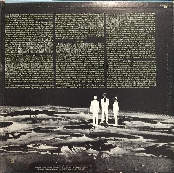 Dick Hyman : Moog - The Electric Eclectics Of Dick Hyman (LP, Album, Gat)