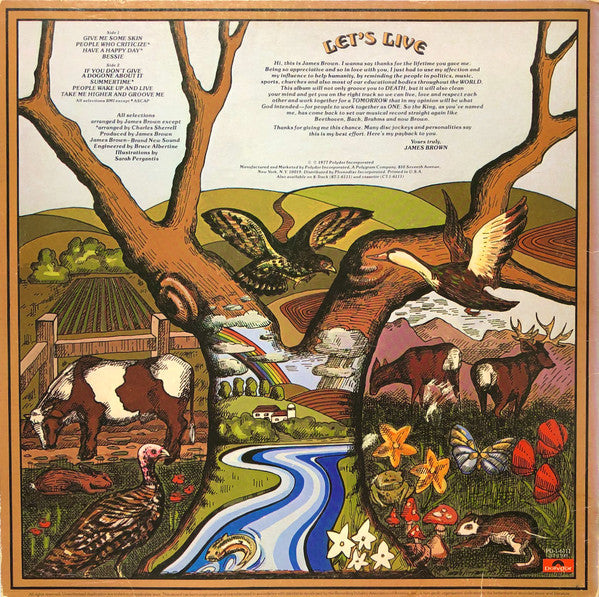 James Brown And The New J.B.'s : Mutha's Nature (LP, Album, Pit)