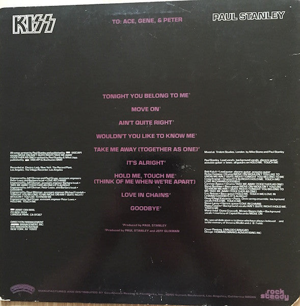 Kiss, Paul Stanley : Paul Stanley (LP, Album)
