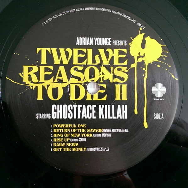 Ghostface Killah & Adrian Younge : Twelve Reasons To Die II (LP, Album)