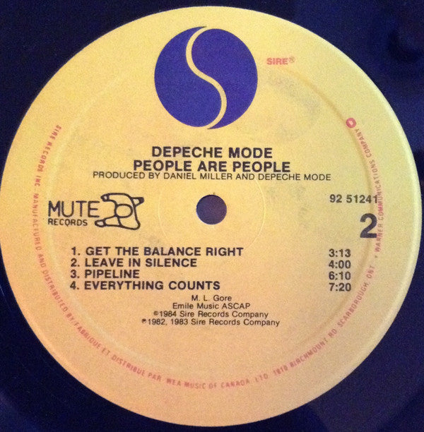 Depeche Mode : People Are People (LP, Album, Comp)