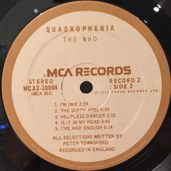 The Who : Quadrophenia (2xLP, Album, RE)
