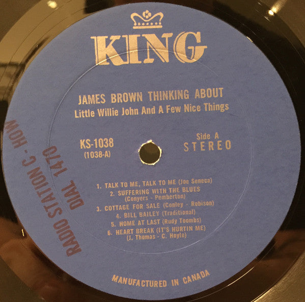 James Brown : Thinking About Little Willie John And A Few Nice Things (LP)