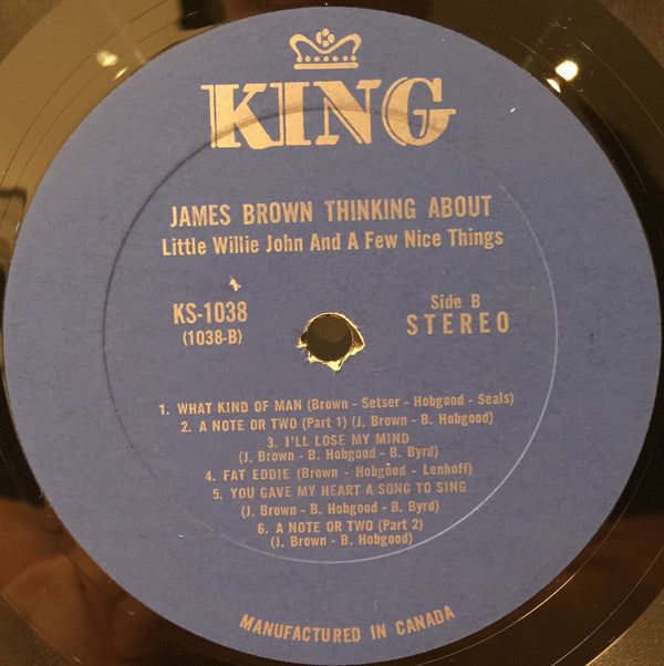 James Brown : Thinking About Little Willie John And A Few Nice Things (LP)