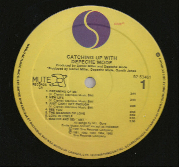 Depeche Mode : Catching Up With Depeche Mode (LP, Comp)