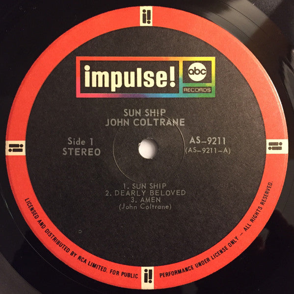 John Coltrane : Sun Ship (LP, Album, Gat)