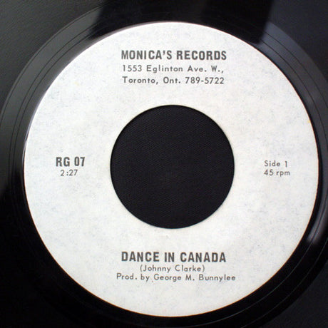 Johnny Clarke : Dance In Canada (7")