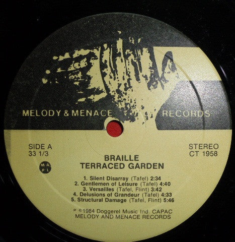 Terraced Garden : Braille (LP, Album)
