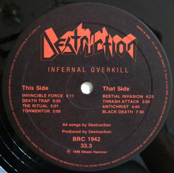 Destruction : Infernal Overkill (LP, Album)