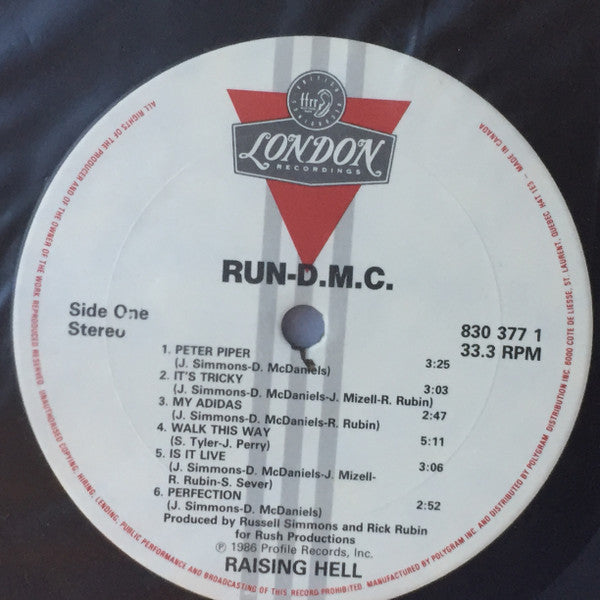 Run-DMC : Raising Hell (LP, Album, Pur)