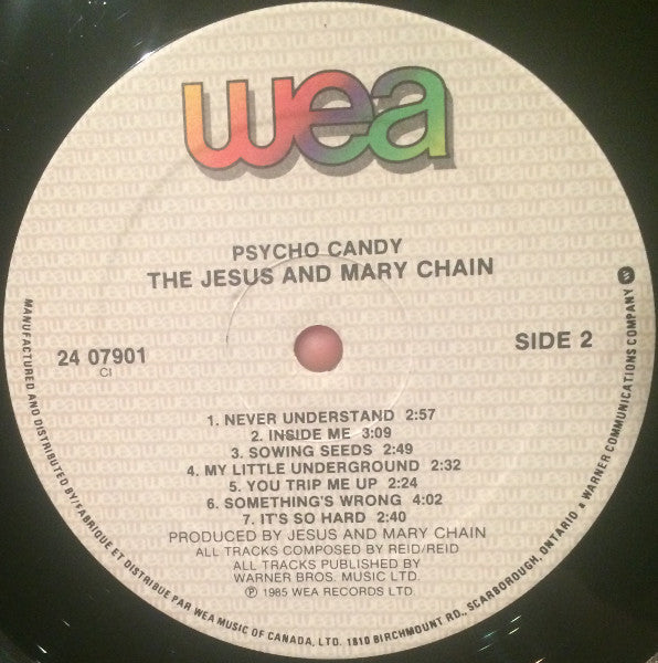 The Jesus And Mary Chain : Psychocandy (LP, Album)
