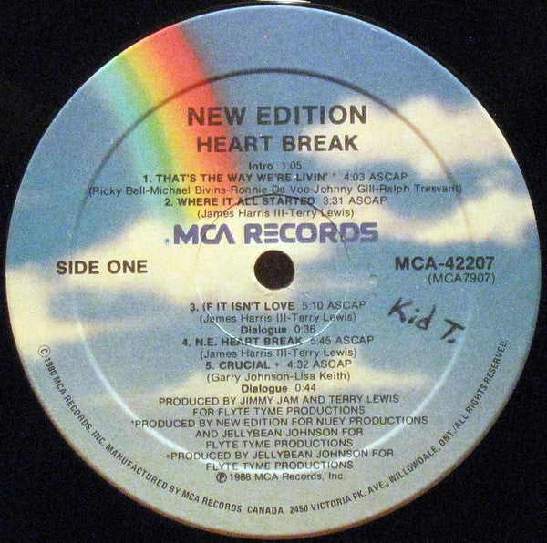 New Edition : Heart Break (LP, Album)