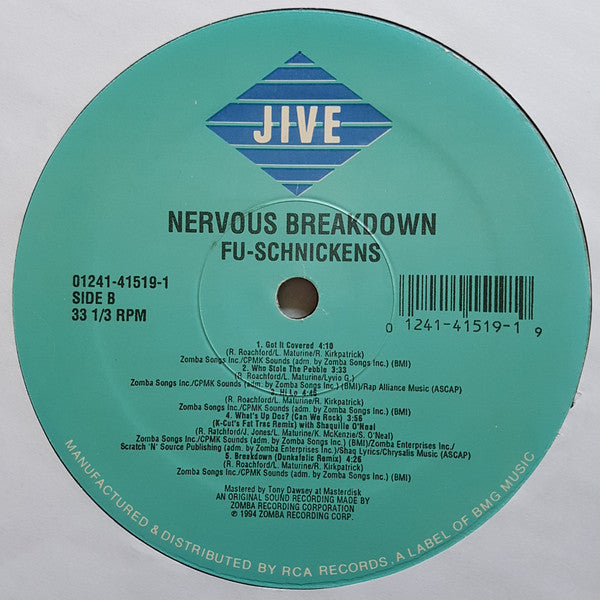 Fu-Schnickens : Nervous Breakdown (LP, Album)