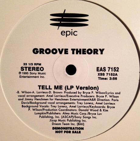 Groove Theory : Tell Me (12", Promo)