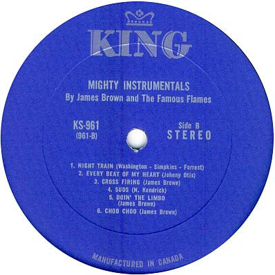 James Brown & The Famous Flames : Mighty Instrumental's (LP, Album)