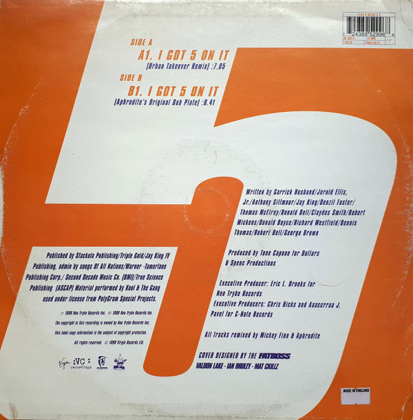 Luniz : I Got 5 On It (Urban Takeover Remix) (12")