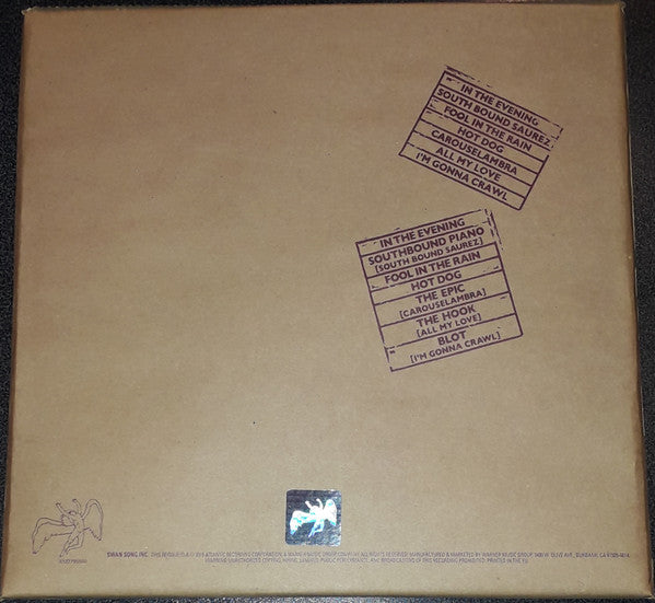 Led Zeppelin : In Through The Out Door (LP, Album, RE, RM, "A" + LP, Album, RM + Dlx)