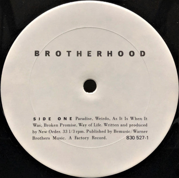 New Order : Brotherhood (LP, Album, M/Print)