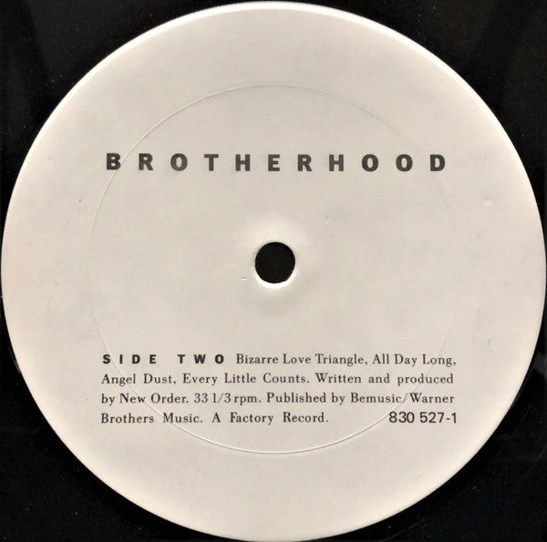 New Order : Brotherhood (LP, Album, M/Print)