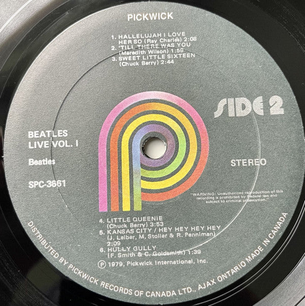 The Beatles : 1st Live Recordings (Volume One) (LP)