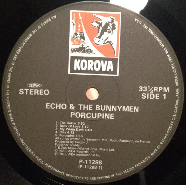 Echo & The Bunnymen : Porcupine (LP, Album)