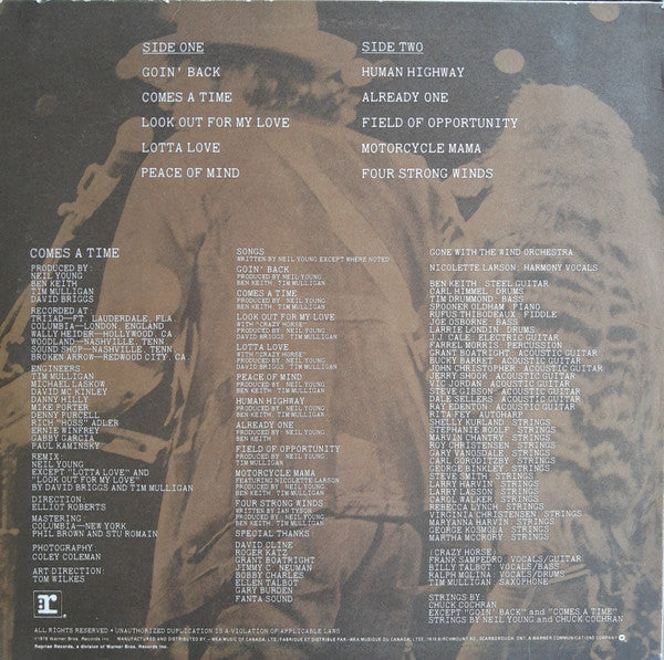 Neil Young : Comes A Time (LP, Album)