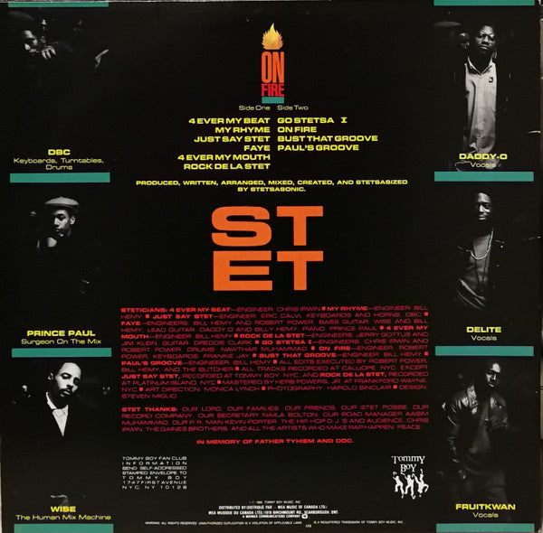Stetsasonic : On Fire (LP, Album)