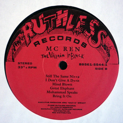 MC Ren : The Villain In Black (LP, Album)