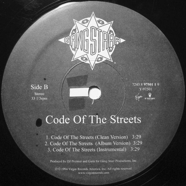 Gang Starr : Mass Appeal (12", RE)