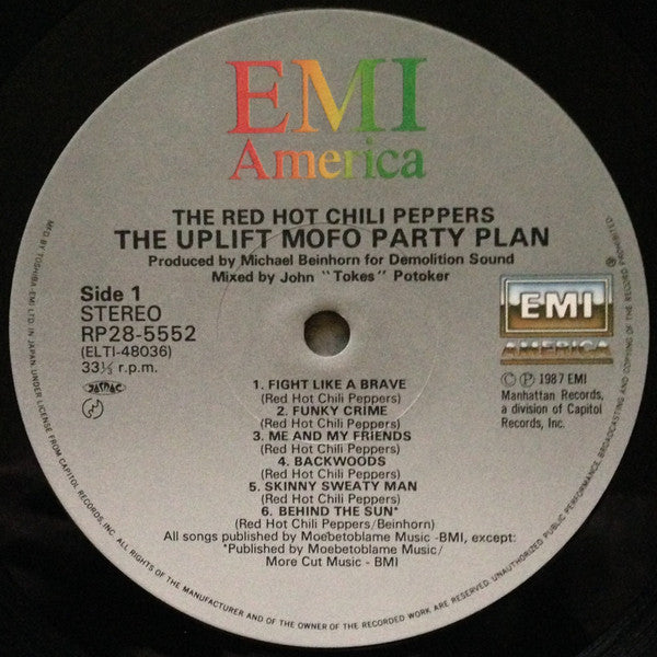 Red Hot Chili Peppers : The Uplift Mofo Party Plan (LP, Album)