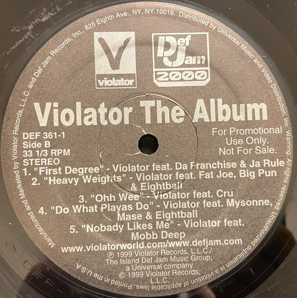Various : Violator: The Album (Exclusive Advance) (2xLP, Comp, Promo, Gat)