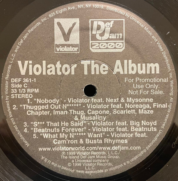 Various : Violator: The Album (Exclusive Advance) (2xLP, Comp, Promo, Gat)