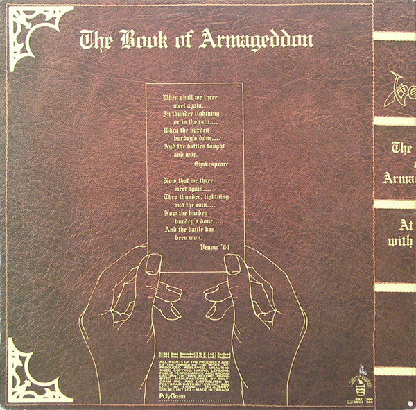 Venom (8) : At War With Satan (LP, Album, Gat)