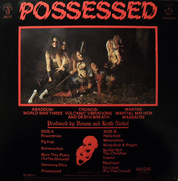 Venom (8) : Possessed (LP, Album)